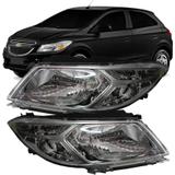 Farol Onix Prisma 2012 2013 2014 Cromado - Valeo