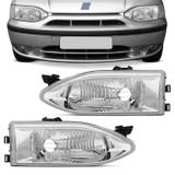 Farol Palio Siena Weekend G1 96 a 00 Strada 98 a 01 Palio Young 01 02 Máscara Cromada Foco Simples - Rcd