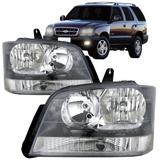 Farol S10 Blazer Pitbull 2006 2007 2008 2009 2010 2011 2012 Máscara Cinza - Sp Acessórios