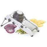 Fatiador Cortador De Legumes Profissional 18 tipos de corte Mandoline Slicer - Branco - Fox home