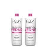 Felps Banho de Verniz Kit Duo Brilho 2x250mL - Felps profissional