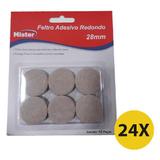 Feltro Adesivo Para Móveis e Uso Geral Redondo 28mm-288 Peças - Mister