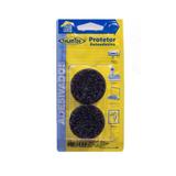 Feltro sintético circular 4,6cm com 4 peças 4346 preto Talentos