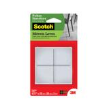 Feltro Sintético quadrado extra grande 4 unidades branco 3M Scotch