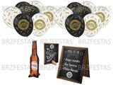Festa De Boteco * Kit Decoração * 25 Balões + 08 Display de Mesa - Festcolor