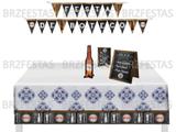 Festa De Boteco * Kit Decoração * Faixa + Toalha + Display de Mesa - Festcolor