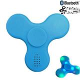 Fidget Bluetooth Hand Spinner Com Led Anti Stress Ansiedade Azul