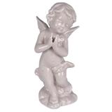 Figura anjo de ceramica - Btc decor