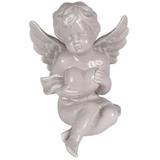 Figura anjo de ceramica - Btc decor