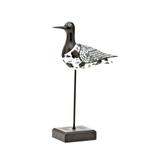 Figura de resina- passaro com detalhes espelhados-26 cm - Btc decor
