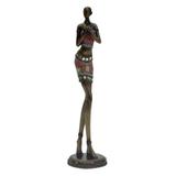 Figura decorativa de resina - africana - Btc decor
