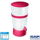 Filtro de Água de Plástico Seleto Vermelho 10 Litros Sap Filtros