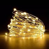 Fio De Fada Led Cordão 5 Metros 50 Leds Branco Quente - Coisaria