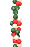 Fio de Luz LED CORMILU Natal, Branco, Vermelho, Verde Natalino 20 bolas À Pilha