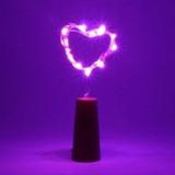Fio Luz Fada Rolha Garrafa 20 Lâmpada Led 2 Metros Rosa - Coisaria
