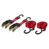 Fita Com Catraca Multilaser Emborrachada Par Vermelho 680Kg 4,5M - AU520