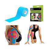 Fita kinesio bandagem elastica adesiva funcional tape fisioterapia esportes atadura flexivel com 5 m - Gimp