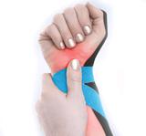 Fita Kinesio Muscle Fix 5x25cm Pre Cortada azul em I Multilaser HC138