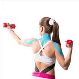 Fita Kinesio Muscle Fix 5x25cm Pré cortada Cor Preta - HC136 - Multilaser