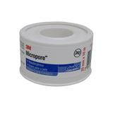 Fita Micropore 25mm x 10m Hipoalergênica Branca 3M