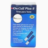 Fitas para Medir Glicose no Sangue On Call Plus II com 50 Unidades