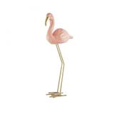 Flamingo em pé Rosa em Cerâmica 26cm - Mart
