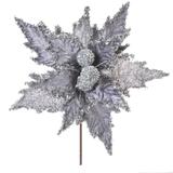 Flor De Cabo Curto Prata C\ Glitter - Cromus: 1616496