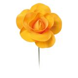 Flor Decorativa P/Painel Laranja 15Cm Dec. Festas - Cromus