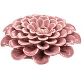 Flor em Cerâmica Rosa - Mart