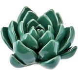 Flor Verde Em Cerâmica - Mart