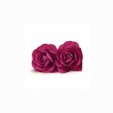 Flores para Decoração Berinjela Casamento 10cm 2 unidades Cromus