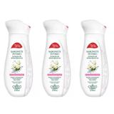 Flores Vegetais Rosas Sabonete Líquido Íntimo 250g (Kit C/03)