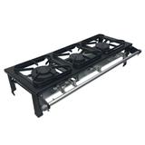 Fogão 30x30 Mesa 3 Bocas B Pressão 1Q Duplo 2Q Simples Perfil 5 Metalmaq