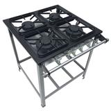Fogão 4 bocas 30x30 Metalmaq