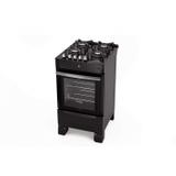 Fogão 4 Bocas Automático Vitrum Itatiaia Bivolt Preto