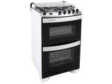 Fogão 4 Bocas Brastemp Branco Duplo Forno - BFD4 NAB