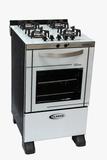Fogão 4 bocas com Grill Cadenzza Glass Branco Clarice