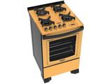 Fogão 4 Bocas Dako Amarelo com Grill - DAKOLORS DP4VTP-AC0 4Q