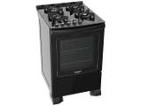 Fogão 4 Bocas Dako Preto com Grill - DAKO TURBO GLASS DP4VTP-PF0 4Q