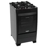Fogão 4 bocas Dako Supreme Glass Preto com mesa de vidro - Bivolt