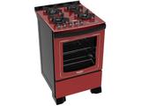 Fogão 4 Bocas Dako Vermelho com Grill - DAKOLORS DP4VTP-HC0 4Q