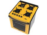 Fogão 4 Bocas de Embutir Dako Amarelo com Grill - Dakolors DE4VTP-AC0 4Q