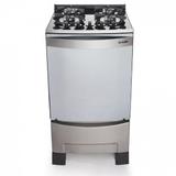 Fogão 4 Bocas Decorato Vetro Com Acendimento Automático Inox Mueller