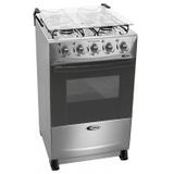 Fogão 4 Bocas Delicato 52L Clarice Eletrodomésticos Inox