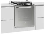 Fogão 4 Bocas Electrolux 56EAX de Embutir Grill - Tripla-Chama Timer Acendimento Automático Prata