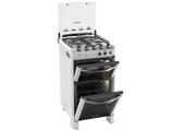 Fogão 4 Bocas Esmaltec Diamante Forno Duplo Timer - Acendimento Automático Branco