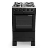 Fogão 4 Bocas Fratello Acendimento Automático Mueller Bivolt Preto Fosco