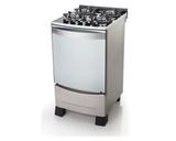Fogão 4 Bocas Mueller Decorato Vetro Inox com Mesa de Vidro Bivolt
