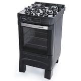 Fogão 4 Bocas Piacere Vetro Plus Automático Mueller Bivolt Preto Fosco
