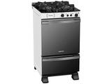 Fogão 4 Bocas Venax Branco com Grill - Palladio Vitreo